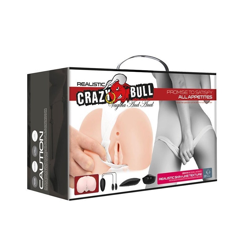 Crazy Bull - Vagina Y Ano Realisticos Con Vibracion Posicion 8:: Envío discreto en masturbadoresparahombre.com