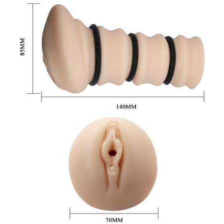 Crazy Bull - Masturbador Con Anillos - Modelo Vagina 2:: Envío discreto en masturbadoresparahombre.com