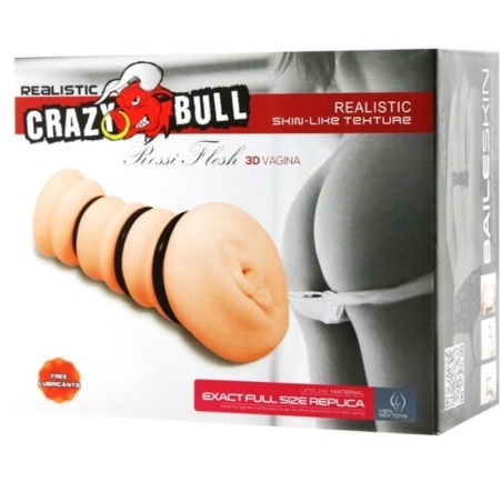 Crazy Bull - Masturbador Con Anillos - Modelo Vagina 2:: Envío discreto en masturbadoresparahombre.com