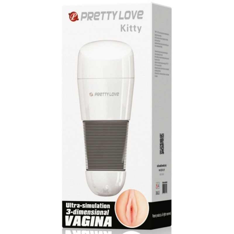 Pretty Love Kitty Masturbador Blanco Vagina 2:: Envío discreto en masturbadoresparahombre.com