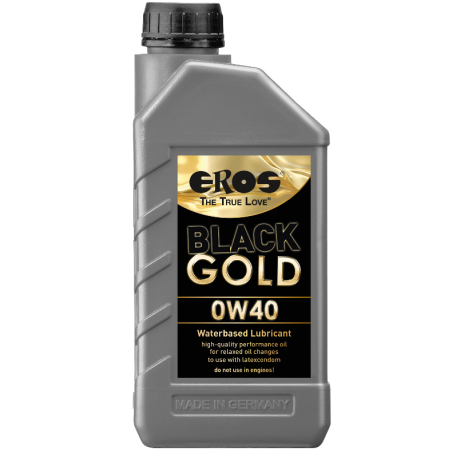 Eros Black Gold 0W40 Lubricante Base Agua 1000Ml:: Envío discreto en masturbadoresparahombre.com