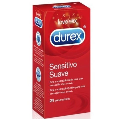 Durex Sensitivo Suave 24 Uds:: Envío discreto en masturbadoresparahombre.com