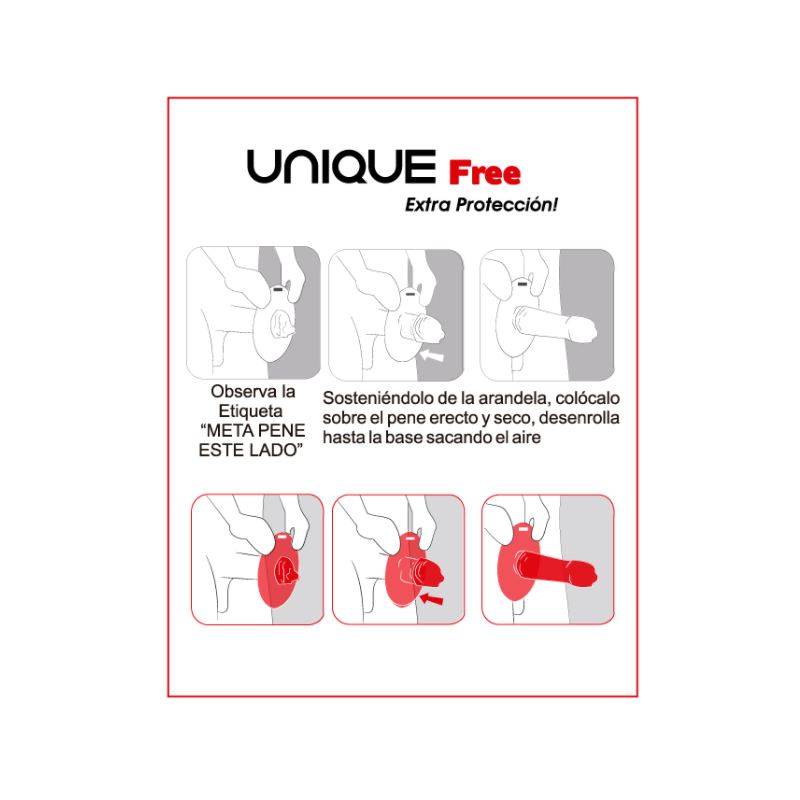 Uniq Free Aro Protector Preservativo Sin Latex  3Uds:: Envío discreto en masturbadoresparahombre.com