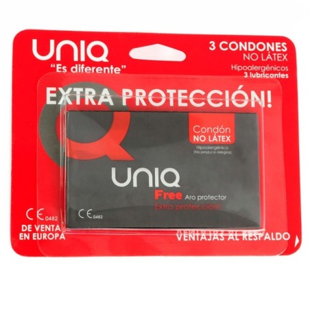 Uniq Free Aro Protector Preservativo Sin Latex  3Uds:: Envío discreto en masturbadoresparahombre.com
