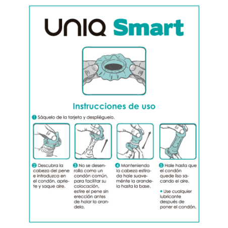 Uniq Smart Pre-Erección Preservativo Sin Latex  3Uds:: Envío discreto en masturbadoresparahombre.com
