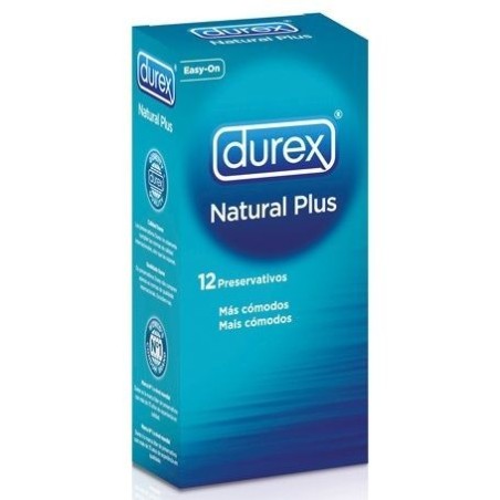 Durex Natural Plus 12 Unidades:: Envío discreto en masturbadoresparahombre.com