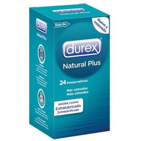 Durex Natural Plus 24 Unidades:: Envío discreto en masturbadoresparahombre.com
