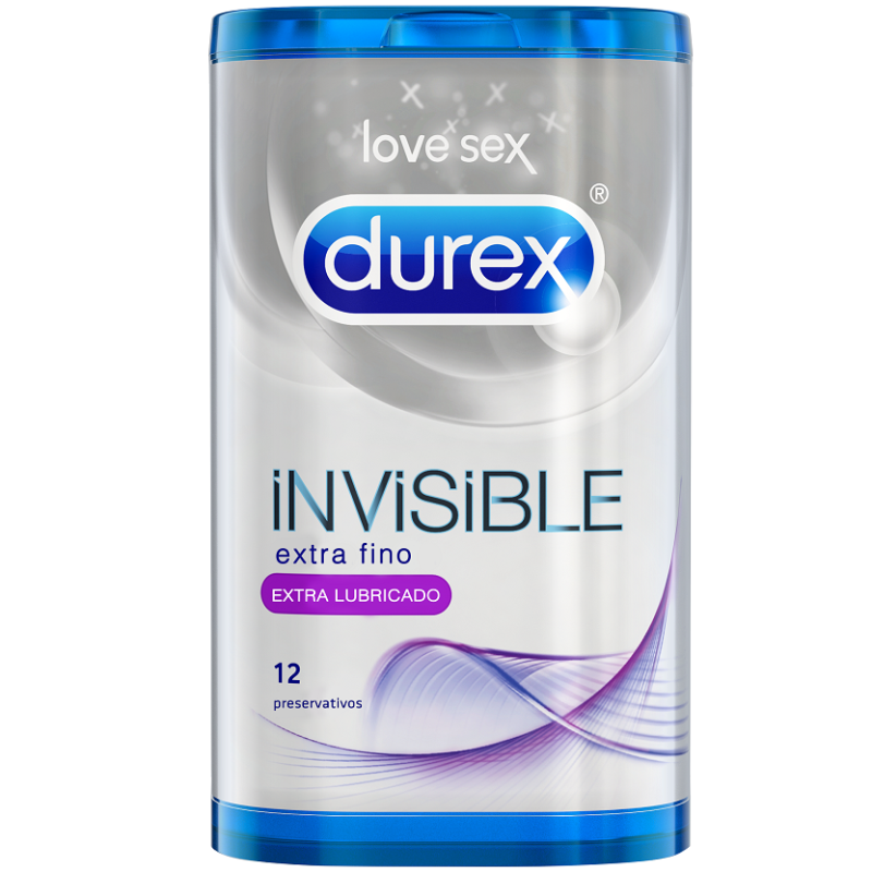 Durex Invisible Extra Lubricado 12 Uds:: Envío discreto en masturbadoresparahombre.com