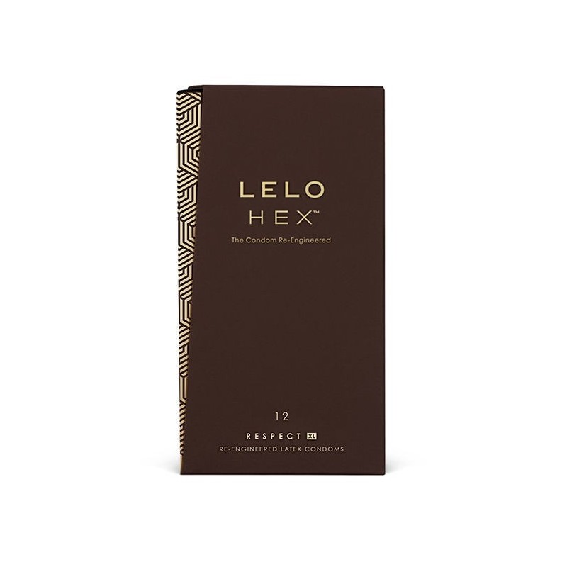 Lelo Hex Condoms Respect Xl 12 Pack:: Envío discreto en masturbadoresparahombre.com