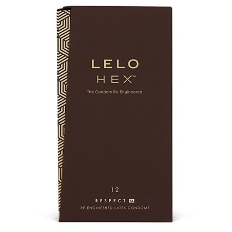 Lelo Hex Condoms Respect Xl 12 Pack:: Envío discreto en masturbadoresparahombre.com