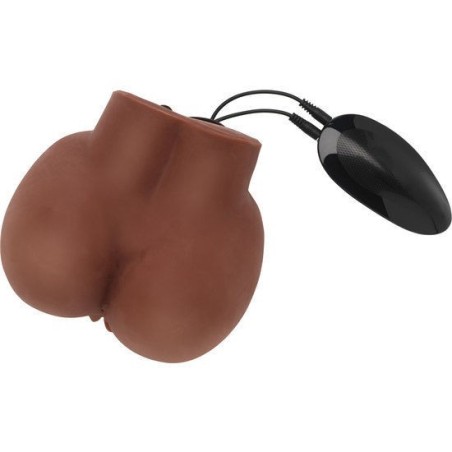 Big Ass Act Masturbador Realista Con Vibrador Brown:: Envío discreto en masturbadoresparahombre.com