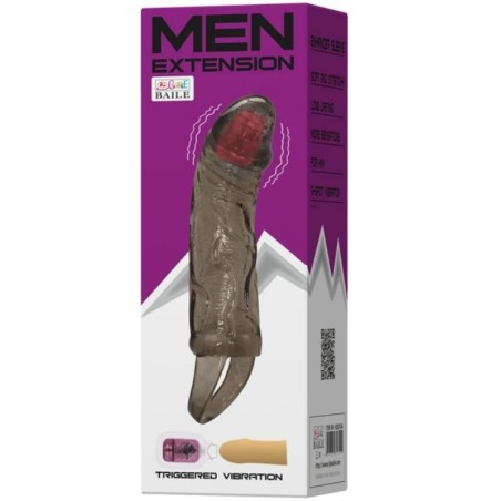 Baile Funda Extensora Pene Con Vibracion Y Strap Para Testiculos 13.5 Cm:: Envío discreto en masturbadoresparahombre.com