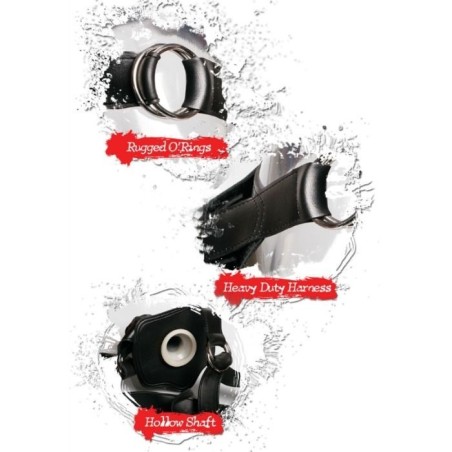 Arnes Con Dildo Negro 30.5 Cm Hueco Fetish Fantasy Extreme:: Envío discreto en masturbadoresparahombre.com