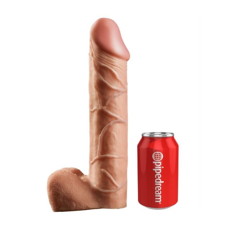 Strap-On Con Dildo Hueco 30.5 Cm Y Tirantes Color Carne:: Envío discreto en masturbadoresparahombre.com